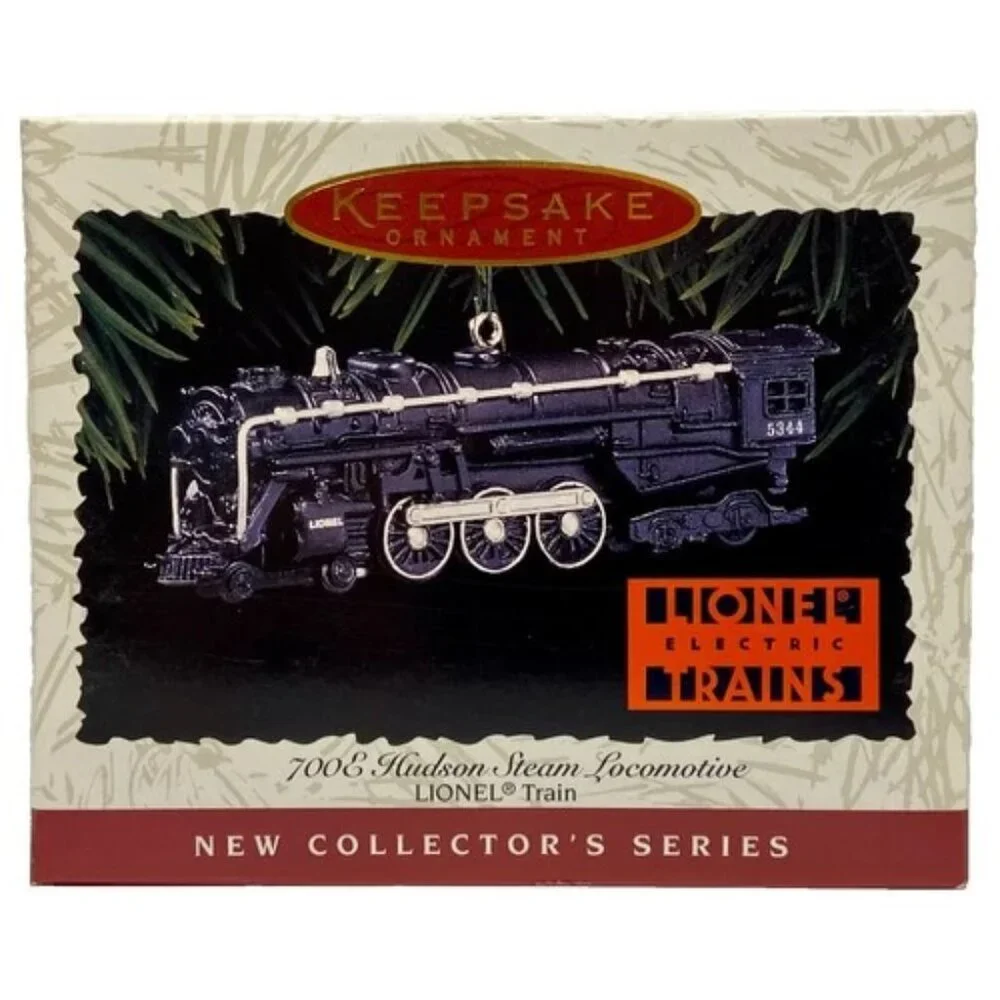 Vintage Christmas Ornament 700E Hudson Steam Locomotive Lionel Train Die Cast #1